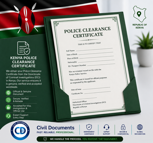 Kenya Police Clearance (Good Conduct Certificate)