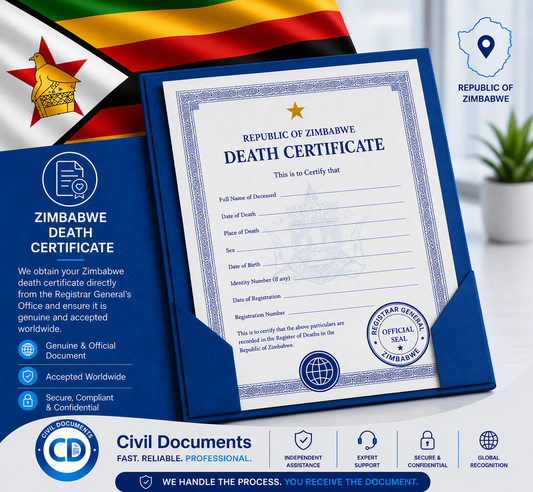 Zimbabwe Death Certificate