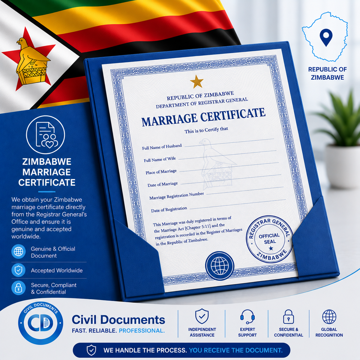 Zimbabwe Marriage Certificate