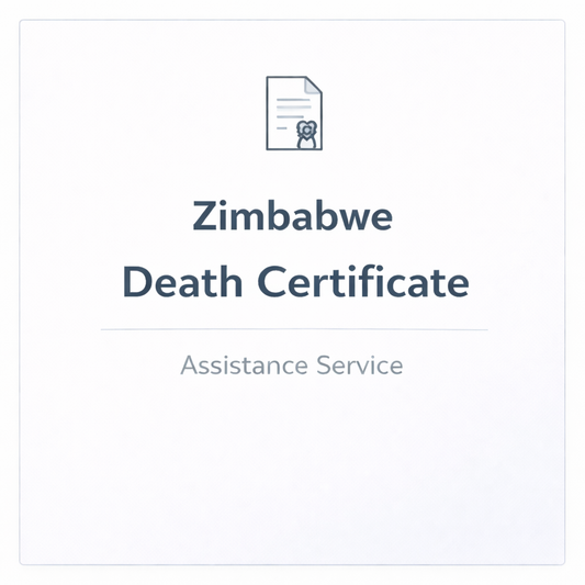 Zimbabwe Death Certificate